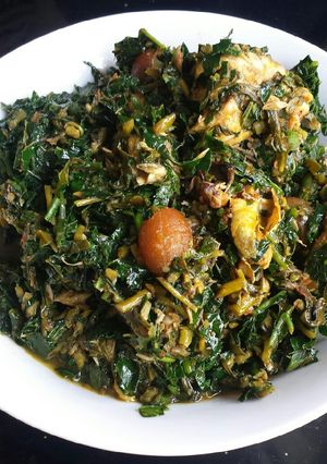 A picture of Vegetable soup.