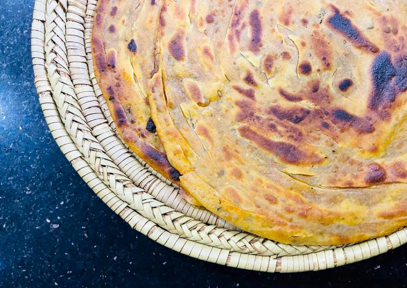 Wholewheat masala paratha