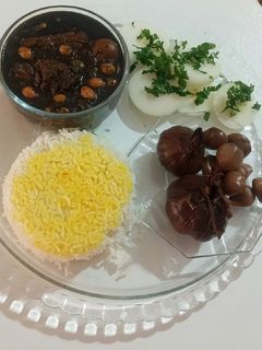 عکسی از دستور قرمه سبزی 😍😍