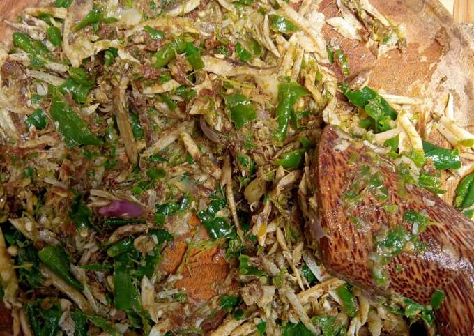 Resep Teri sambal cabe ijo sunti Anti Gagal