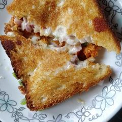 A picture of Street style cheese sandwich.