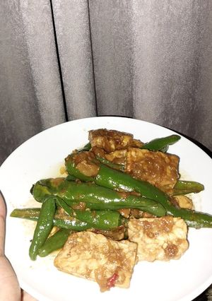 Foto resep Tumis Cabe Hijau Oseng Tempe