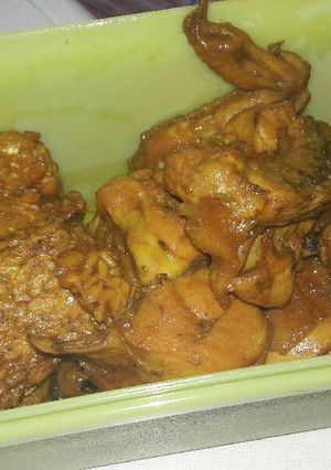 Foto resep Ayam bacem. tempe bacem tanpa air kelapa