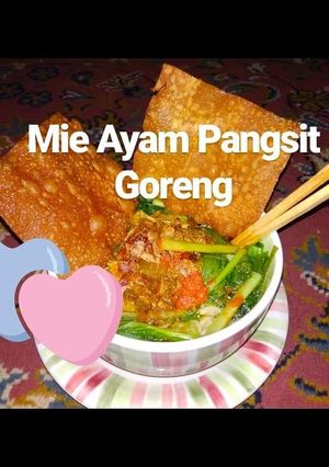 Foto resep Mie ayam pangsit goreng#tantanganakhirtahun#masakawaltahun