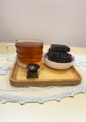 عکسی از دستور پروتئین بار خرما و آرد نخودچی(رژیمی)