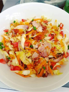 A picture of Sweet Chilli cabbage salad.