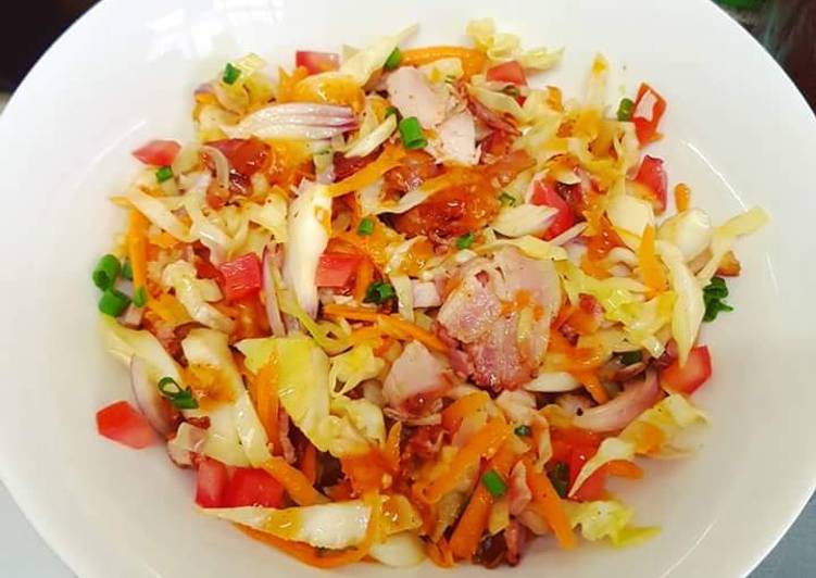 Recipe of Homemade Sweet Chilli cabbage salad