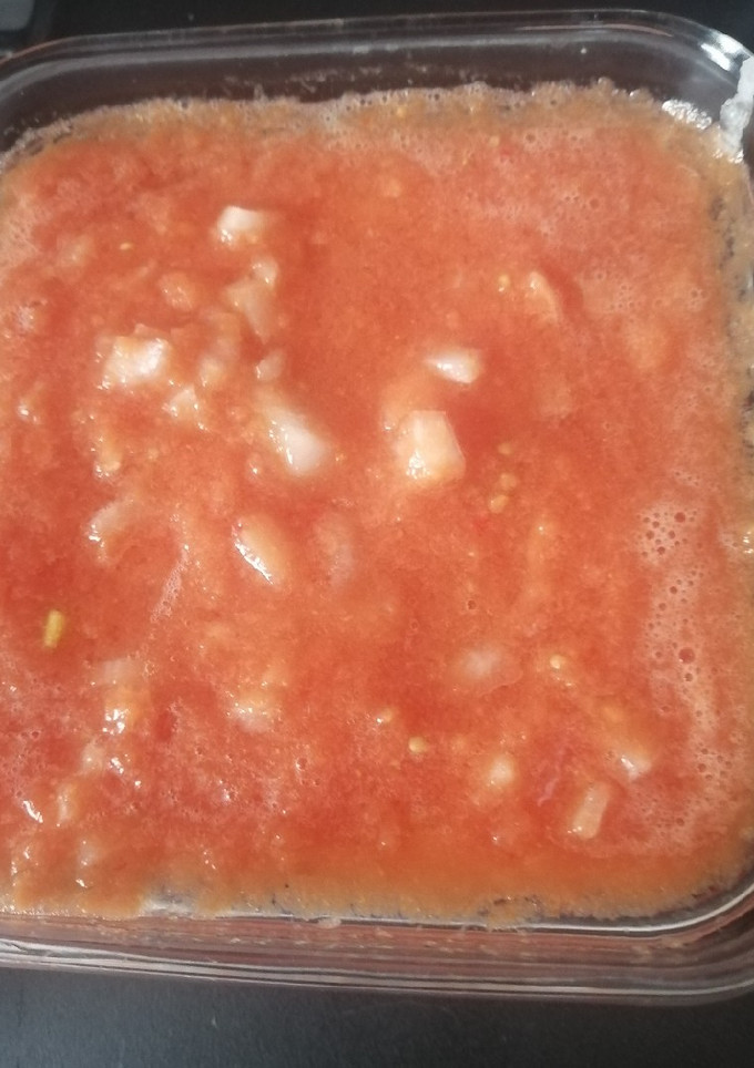 Una foto de Salsa de jitomate picante