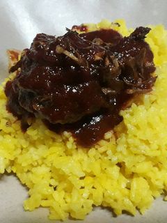 Foto resep Nasi Kuning Rice Cooker anti Gagal plus Bumbu Habang Haruan