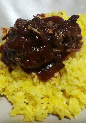 Foto resep Nasi Kuning Rice Cooker anti Gagal plus Bumbu Habang Haruan