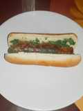 Choripan argentino en hot dog