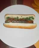 Choripan argentino en hot dog