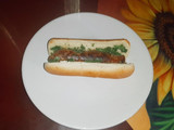 Choripan argentino en hot dog