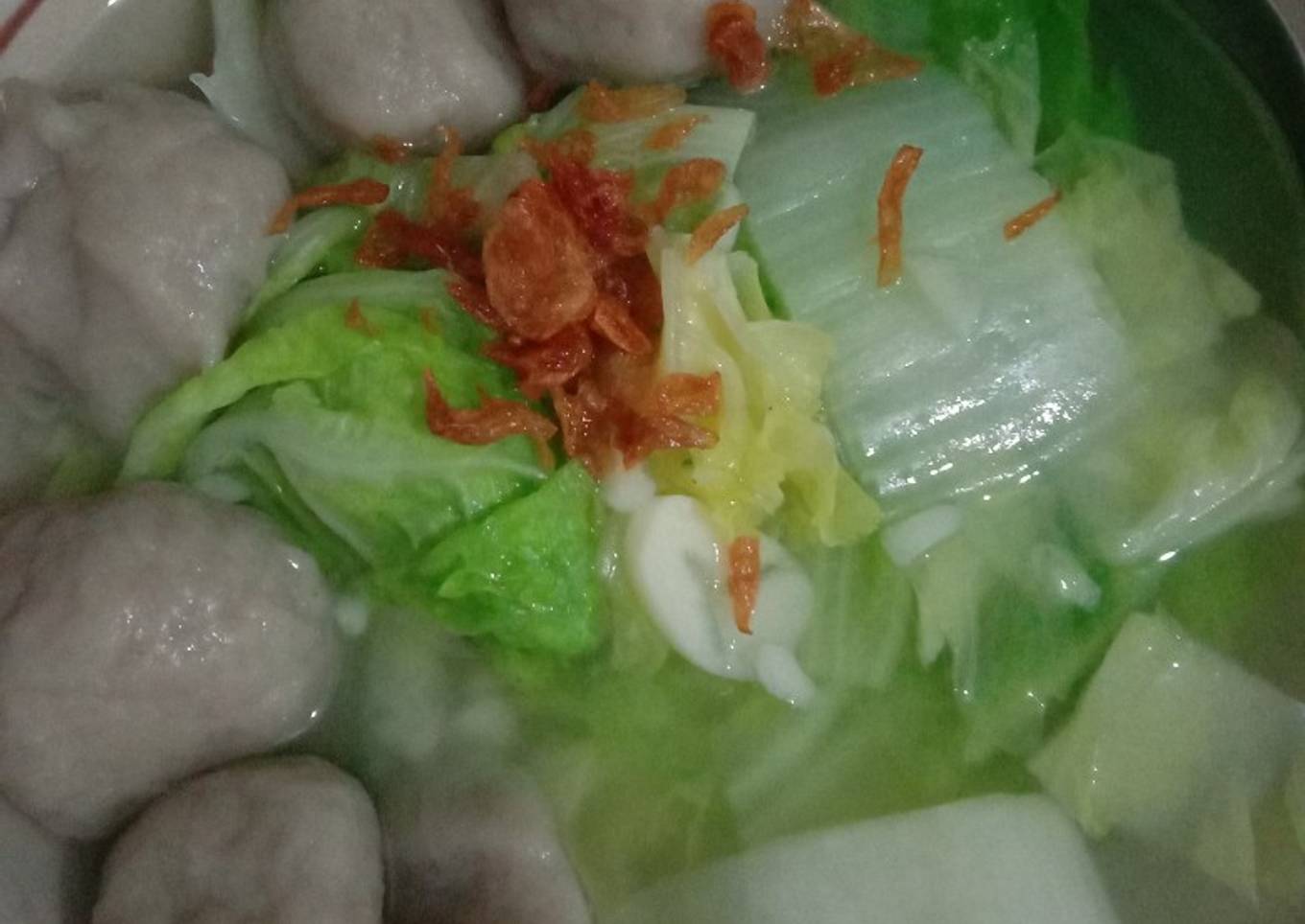 Sup Sawi Bakso Disuka