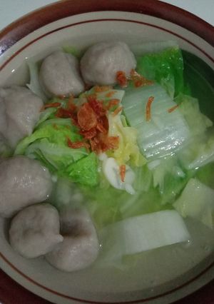 Foto resep Sup Sawi Bakso Disuka