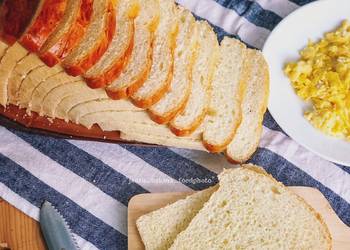 Resep Baru Roti tawar ekonomis (lembut banget) Enak Bergizi