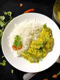 Aam Shorshe Echore Bhapa (Steamed Mango Mustard Kathal / Raw Jackfruit Curry - Bong style)