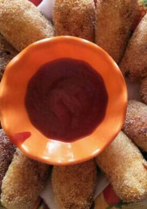 A picture of # Ramadan Aaloo 🍞 bread cutlet.