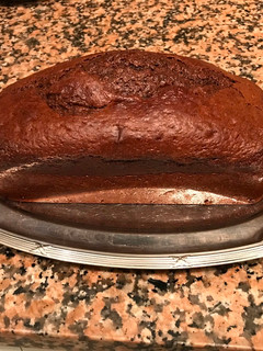 Una foto de Bizcocho de chocolate y plátano