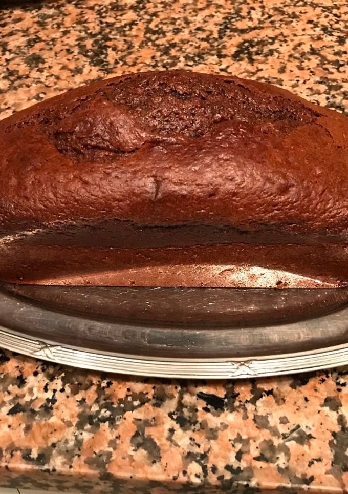 Una foto de Bizcocho de chocolate y plátano