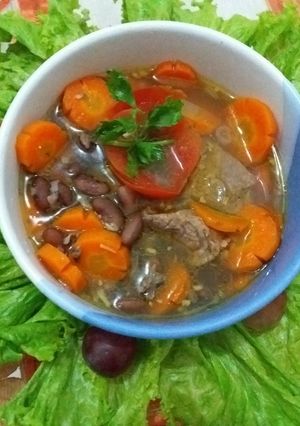 Foto resep Sup Daging Sapi Kacang Meging Sapi