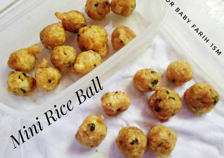 Cara Membuat Mini Rice Ball (simpel) yang Lezat