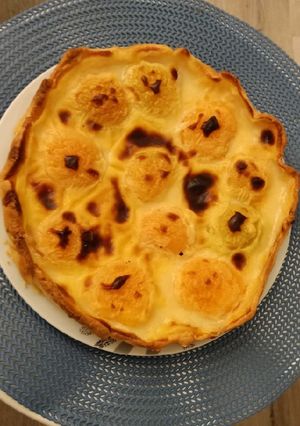 Une photo de Flan aux pêches