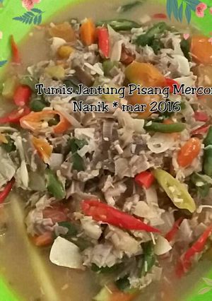 Foto resep Tumis Jantung Pisang Mercon
