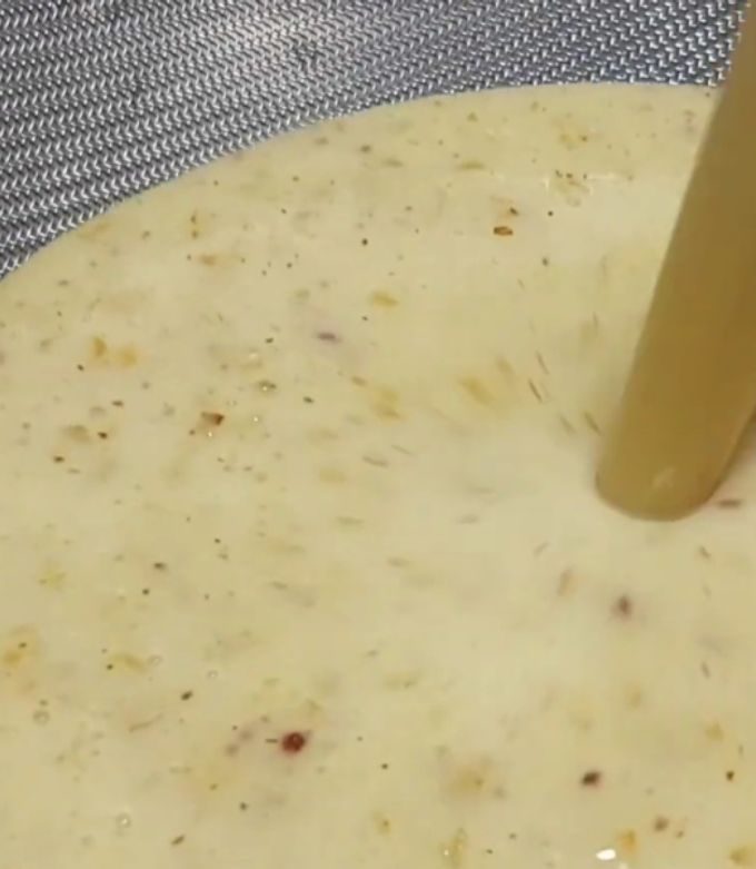 Una foto de Chicha de piña con arroz