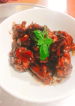 Hình của món Gà 3 chén Đài Loạn.