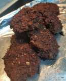 Galletas de chocolate, harina de avena y sin azúcar