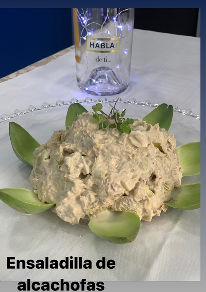 Una foto de Ensaladilla de alcachofas