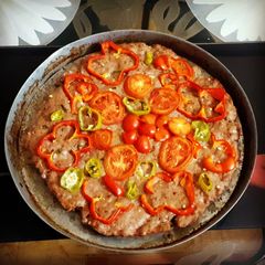 A picture of Thaal kabab.