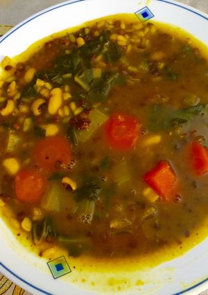 Foto principal de Arroz caldoso con legumbres y verduras