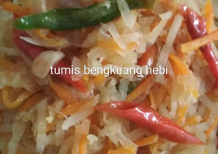 Tumis bengkuang hebi