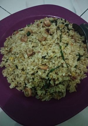 Foto resep Nasi goreng sayur cumi asin