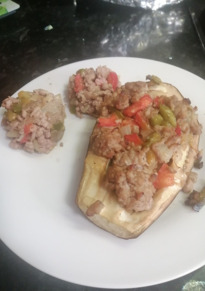 Una foto de Berenjenas rellenas (sin queso ni bechamel)