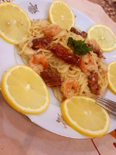 Garnélás tészta recept fotója