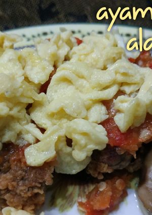 Foto resep Ayam Geprek &  Cheesy Scramble Egg