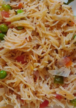 A picture of Vermicelli upma.