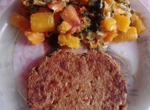 Una foto de Salteado de Kale y Calabaza