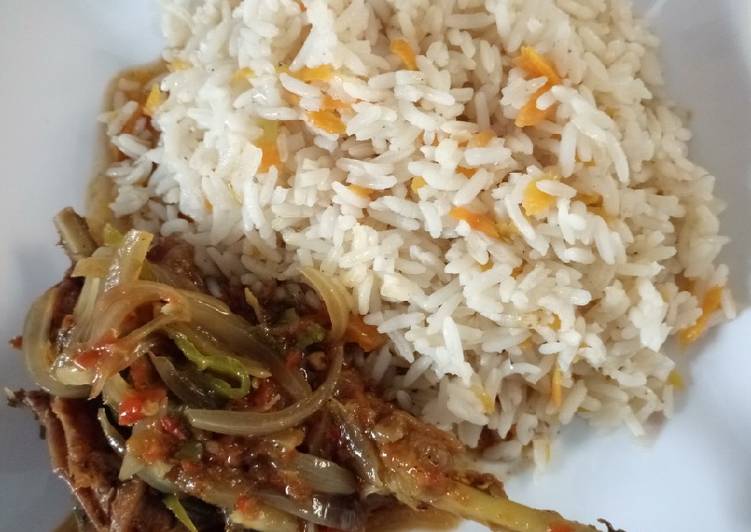 How to Make Speedy Carrot and onion rice with pepper chicken 1 How to Make Speedy Carrot and onion rice with pepper chicken