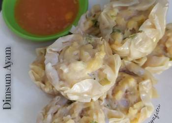 Resep Baru Dimsum Ayam (Saos Pedas) Enak Bergizi