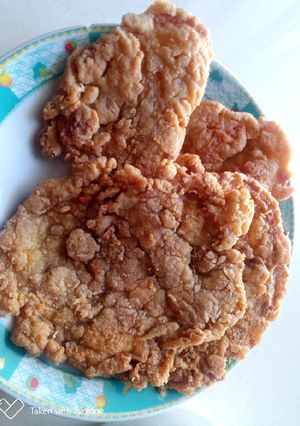 Foto resep Kulit ayam kfc KW (simpel 2 bahan aja)