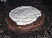 Una foto de brownie chocolatada