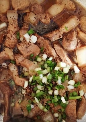 Hình của món Thịt kho tiêu.