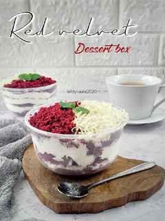 Foto resep Red velvet dessert box