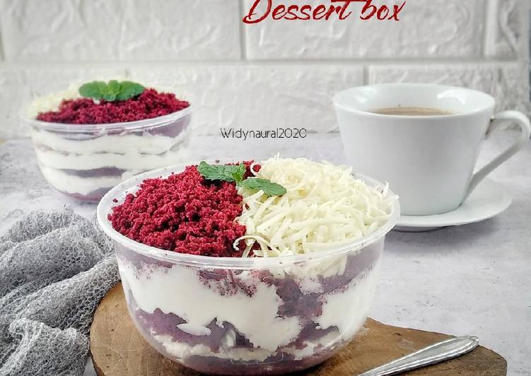 Cara Memasak Red Velvet Dessert Box Yang Renyah