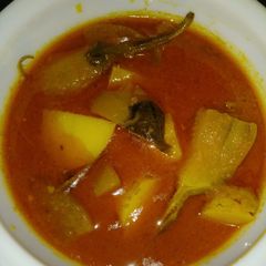 Aloo baigun ka salan A picture of Aloo baigun ka salan.
