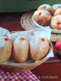 Bomboloni Coklat & Stroberi (Metode Autolisis)